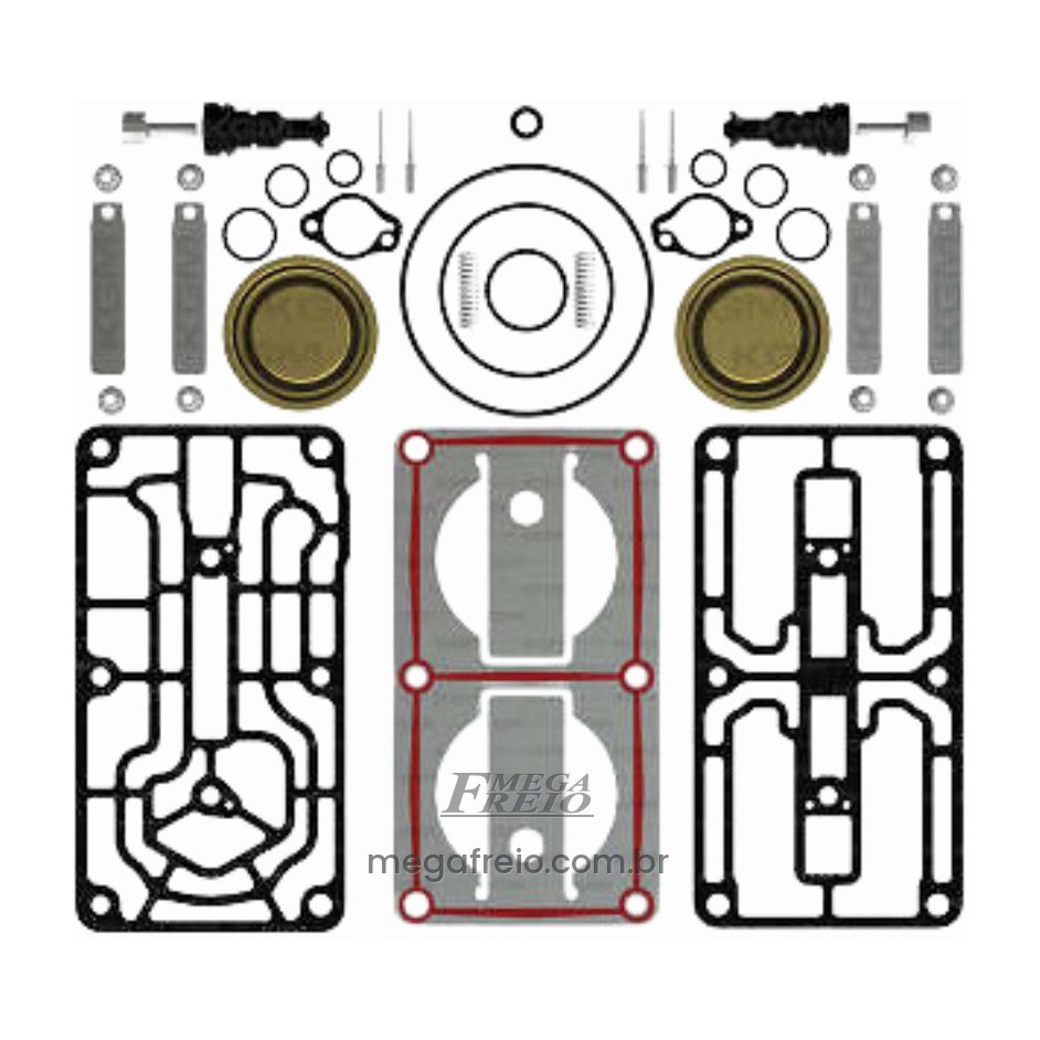 Kit Reparo P/Cabeçote Do Compressor LP4951 (SCANIA – SERIE 5 )