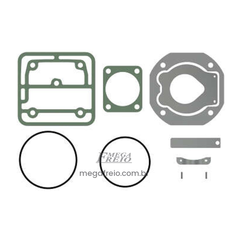 Kit Reparo P/Cabeçote Do Compressor De Ar LK3938 ( VOLVO FH | FM | NH 12 ) Regulado